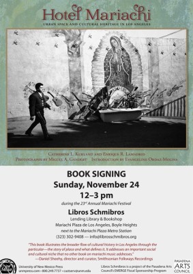 Hotel Mariachi Book Signing at Libro Schmibros